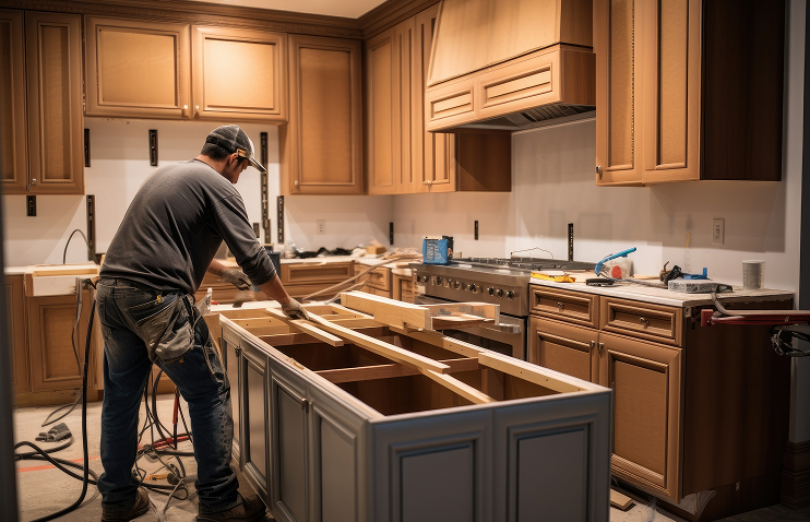 Kitchen Cabinet Installation by Highline Cabinetry