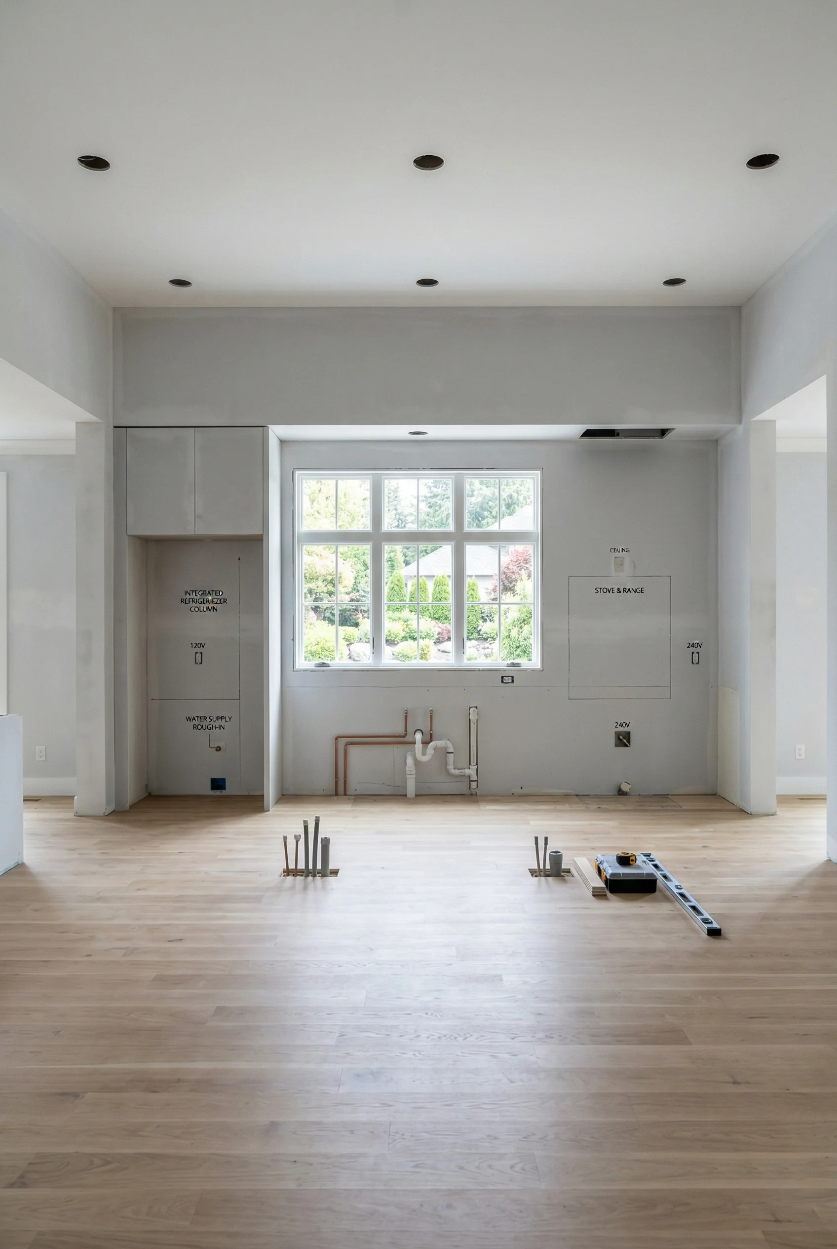 Kitchen Cabinet Installation before - Project 3