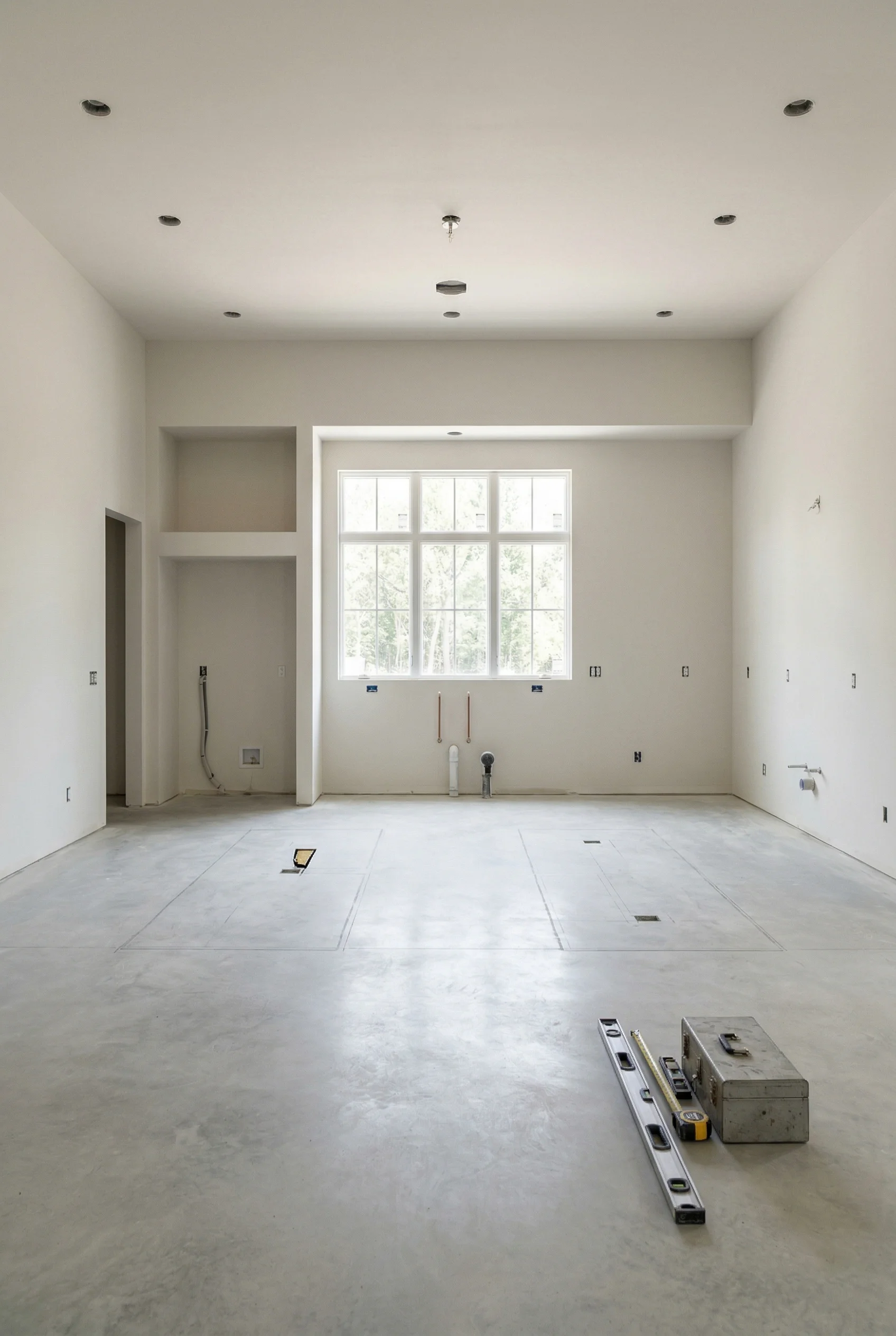 Kitchen Cabinet Installation before - Project 4